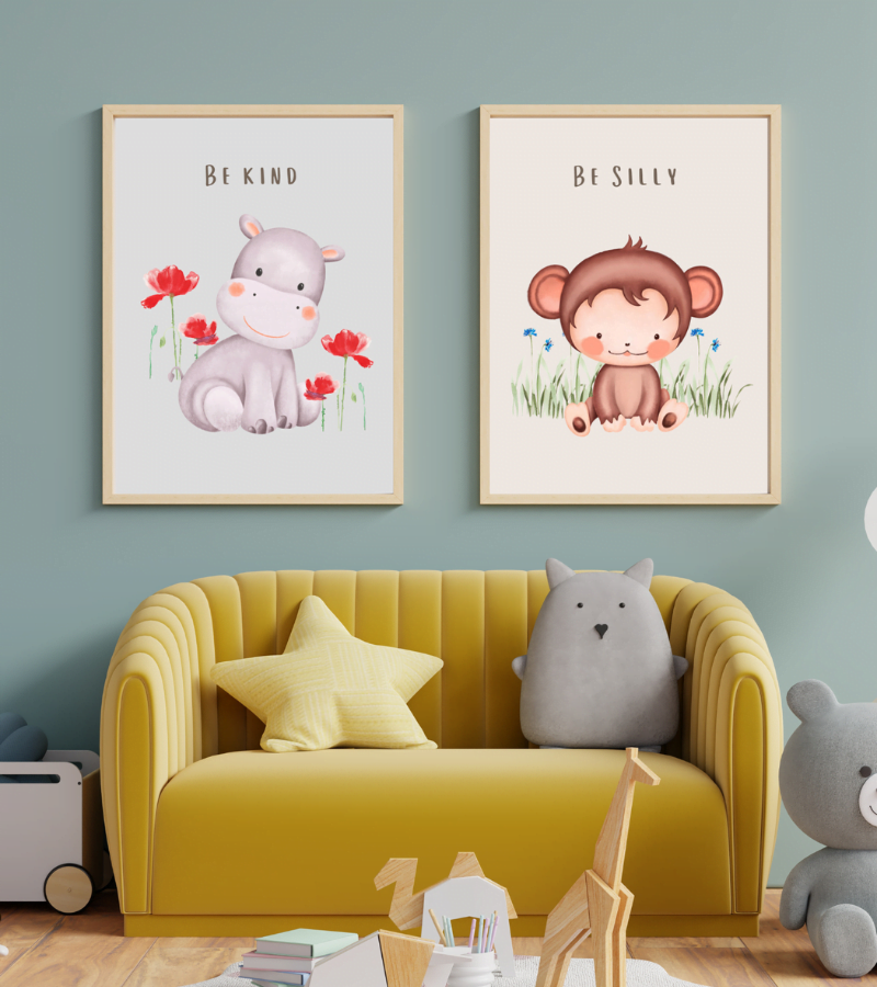 art for kids room or nursery